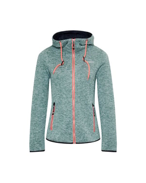 Nordberg elise fleece fleece sweater met rits dames -
