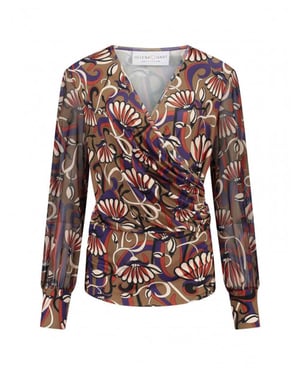 Helena Hart 7458jen overslag top silky jenna