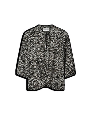 Helena Hart 7651cat- top knot print catkin