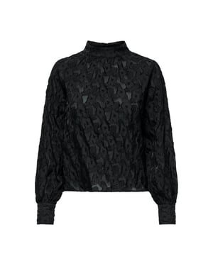 Jacqueline de Yong Vinny l/s v-neck volume top