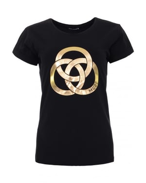 MAICAZZ Yssa t-shirt black-gold sp23.75.021