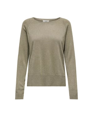 Jacqueline de Yong Kaya lurex l/s on raglan slit pul