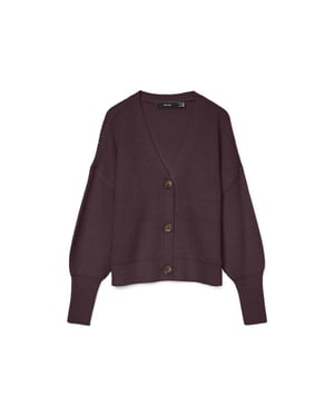 Vero Moda Vmlea ls v-neck cuff cardigan noos bordeaux