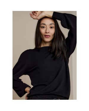 Summum Marseille-7890 puffy sleeve sweater basic knit (7s5650)