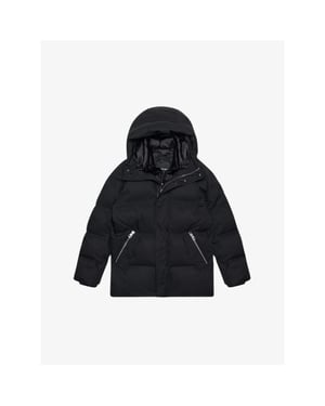 Antony Morato Mannen winterjas in dobby techno fabric with contrast in washed
