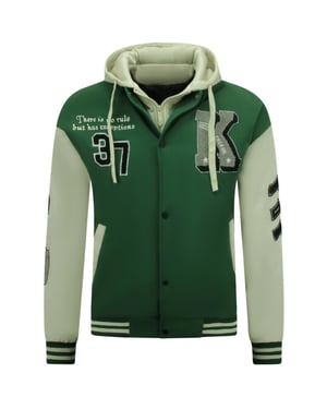 Enos College jack oversized met capuchon 8630