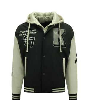 Enos Oversized college jassen met capuchon 8630