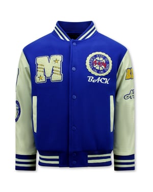 Enos Vintage oversized american baseball jacket 7086