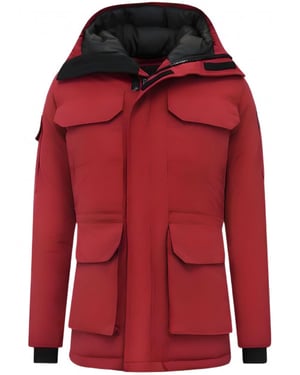 Beluomo Halflange winterjas met capuchon