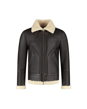 Cycas D'or Hunter shearling chocolate bruin lammy coat chocolade bruin