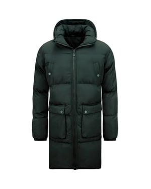 Local Fanatic Lange puffer winterjas met capuchon 3361