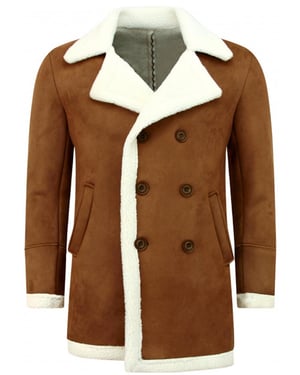 Tony Backer Imitatie bontjas lammy coat lang