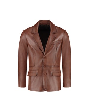 Cycas D'or Leren colbert blazer heren