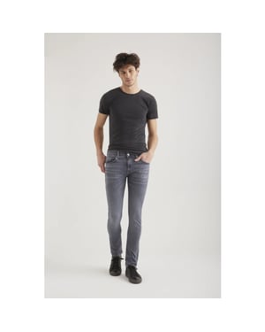 Cup of Joe Leo heren slim-fit jeans smoke grey