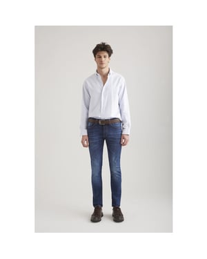 Cup of Joe Leo heren slim-fit jeans space blue