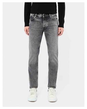 Neuw Lou slim straight organic washed black 34739