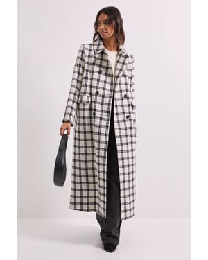 Check Longline Coat