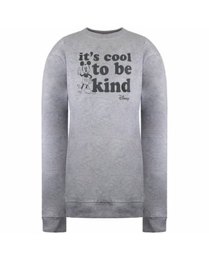 Disney Mickey Kind Womens Grey Sweater