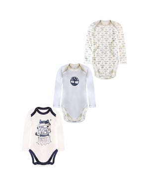 Timberland 3-Pack Printed Infants Bodysuits
