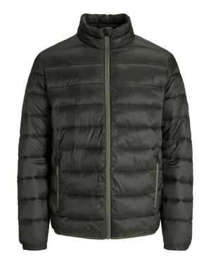 Jack & Jones Men's Puffer Jacket with Quilted Design
