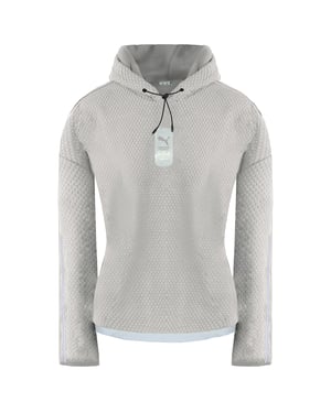 Puma x Helly Hansen Womens Grey Polar Fleece Hoodie
