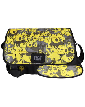 Caterpillar Printed Yellow Bag