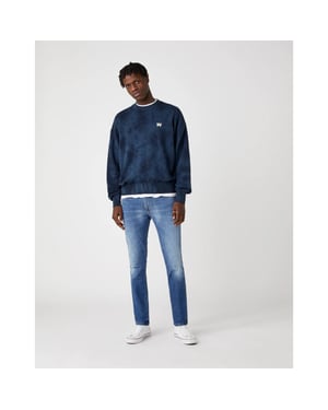 Wrangler Larston heren slim-fit jeans de-lite blue