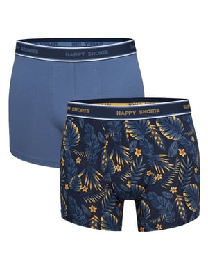 Happy Shorts 2-pack boxershorts heren met hawaii print