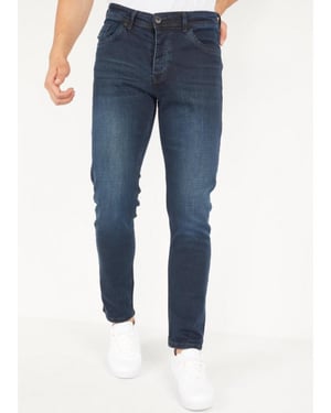 True Rise Jeans regular fit donker