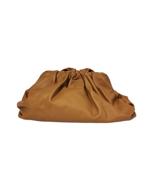Bottega Veneta The Pouch Clutch Brown