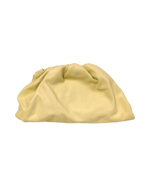 Bottega Veneta The Pouch Clutch Geel