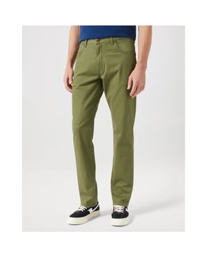 Wrangler Greensboro 803 heren regular-fit olive