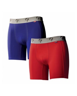 Q1905 Boxer 2-pack blue / red