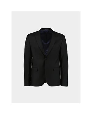 Bos Bright Blue Scotland blue kostuum d8 toulon suit wool 233028to05sb/990 black