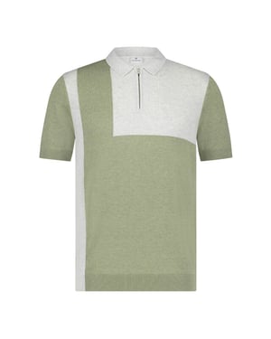 Blue Industry Polo met korte mouwen