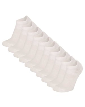 Apollo Dames / heren footies no show sokken 10-pack