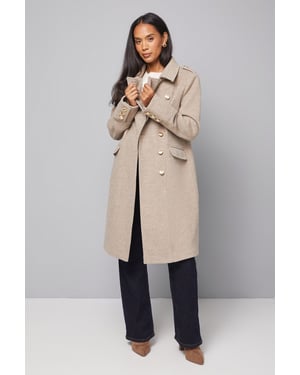 Button Down Military Coat