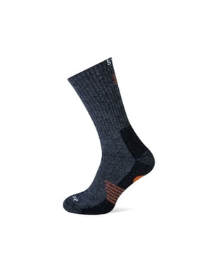 STAPP Techno unisex bamboo sokken 28400 grijs/oranje 1-paar