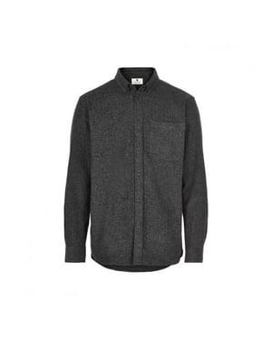 Anerkjendt Aklous herring bone shirt 9520024 dk. grey
