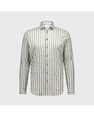 Blue Industry Streepmotief jersey overhemd |