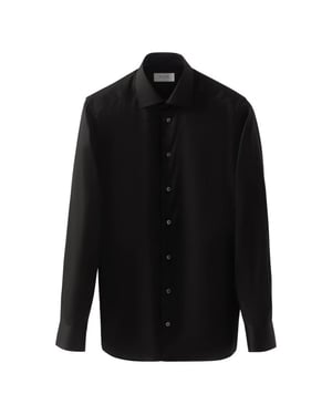 Eton Solid signature twill shirt lange mouw overhemden 100012342