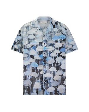 Flaneur Homme Heren umbrella viscose shirt