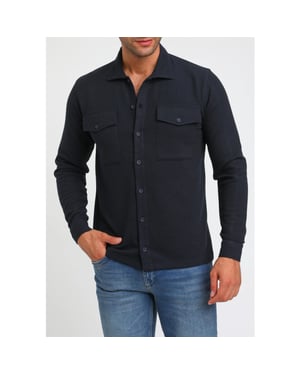 Gabbiano Heren overshirt 424553 301 navy