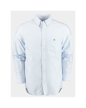 Gant Casual hemd lange mouw reg oxford banker stripe shirt 3000230/455