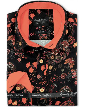 Tony Backer Bloemenprint slim fit