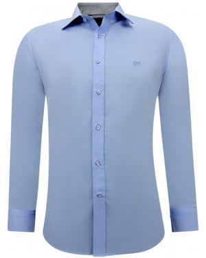 Gentile Bellini Business overhemden lange mouw slim fit stretch
