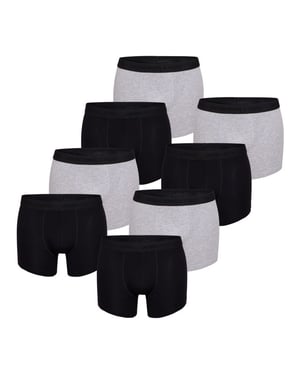 MG-1 Denim brøs. boxershorts heren 8-pack effen zwart/grijs #11
