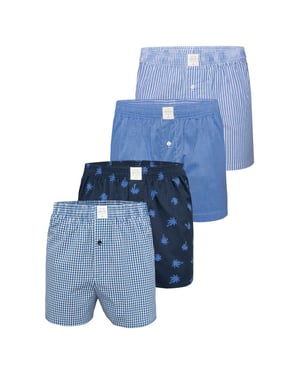 MG-1 Geweven wijde boxershorts heren core 4-pack