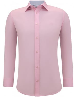 Gentile Bellini Overhemden lange mouw effen slim fit