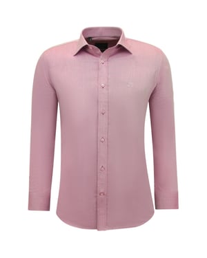 Gentile Bellini Zakelijke effen oxfordslim fit fuchsia